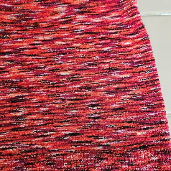 Loft Red Spacedye Halter Top Tank Tie Neck Women's Size Medium Stretch - Picture 5 of 7